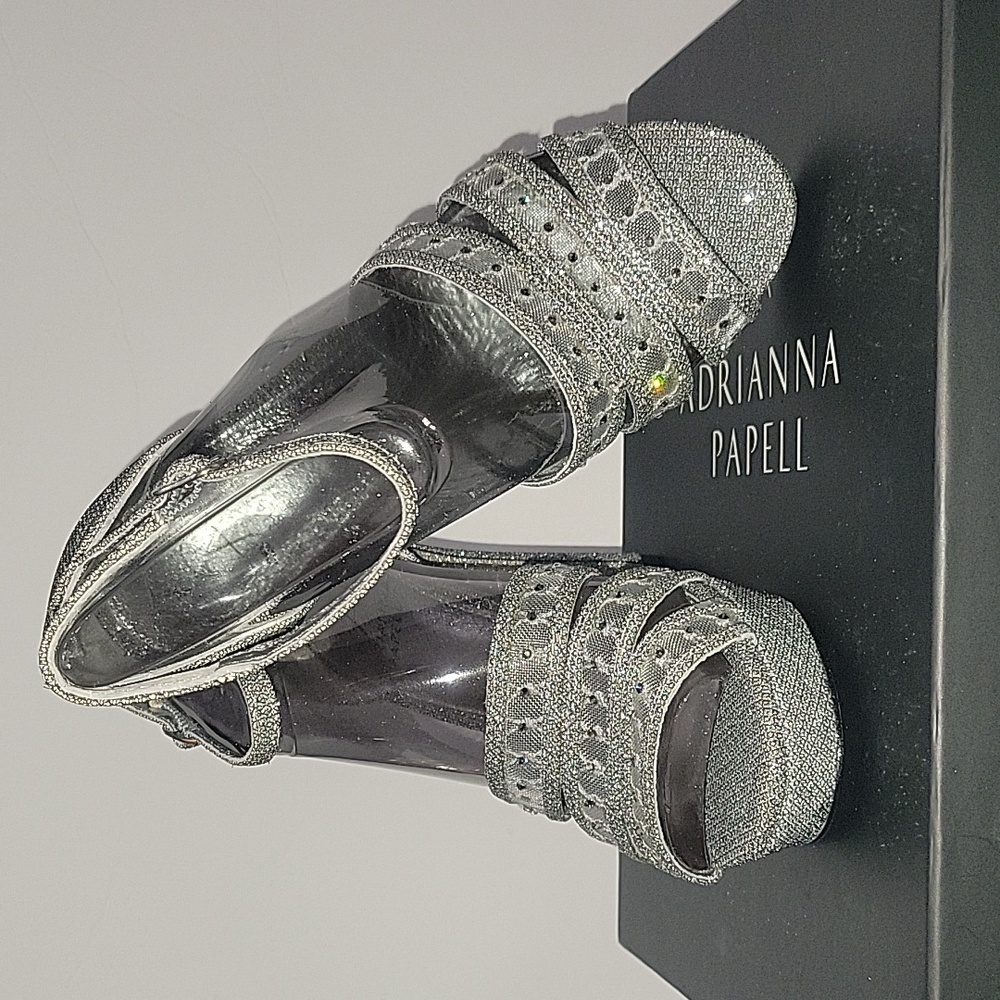 ADRIANNA PAPELL    MORGAN   GUNMETAL JIMMY NET